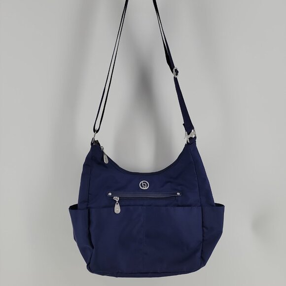 Baggallini Nylon Crossbody Shoulder Bag – Navy – RFID Security – Lightweight - Picture 3 of 7